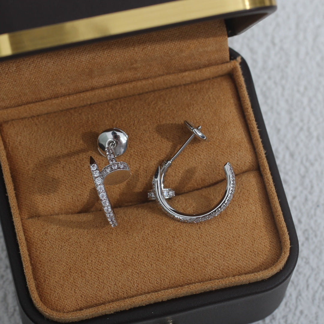 BOUCLES D'OREILLES DIANA JUSTE 12,75 MM ARGENT DIAMANT