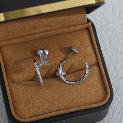 BOUCLES D'OREILLES DIANA JUSTE 12,75 MM ARGENT DIAMANT