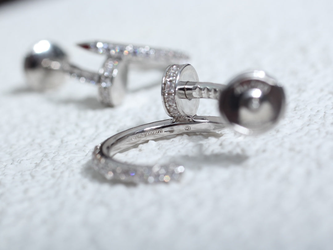 BOUCLES D'OREILLES DIANA JUSTE 12,75 MM ARGENT DIAMANT