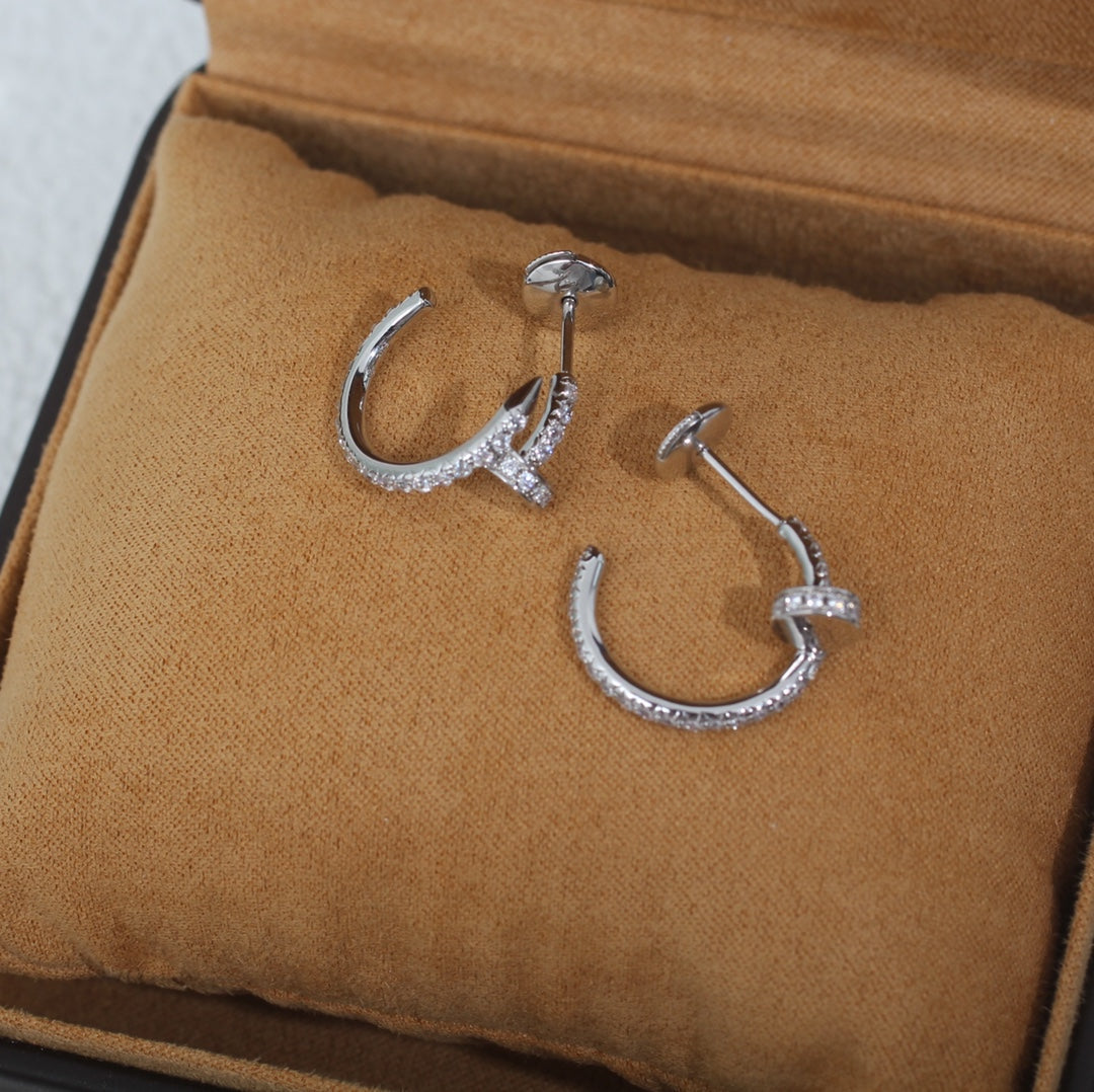 BOUCLES D'OREILLES DIANA JUSTE 12,75 MM ARGENT DIAMANT