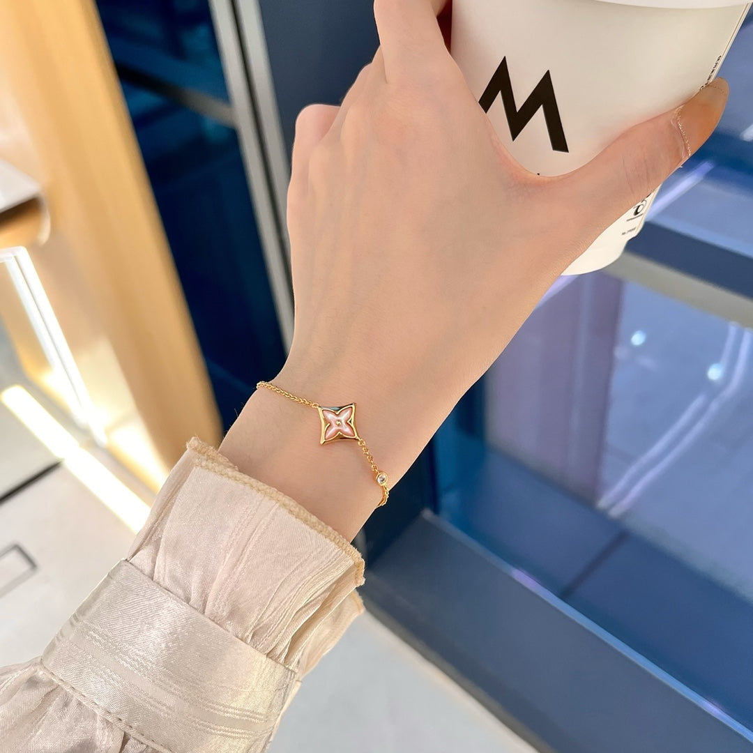 DIANA STAR 1 DIAMOND PINK GOLD BRACELET