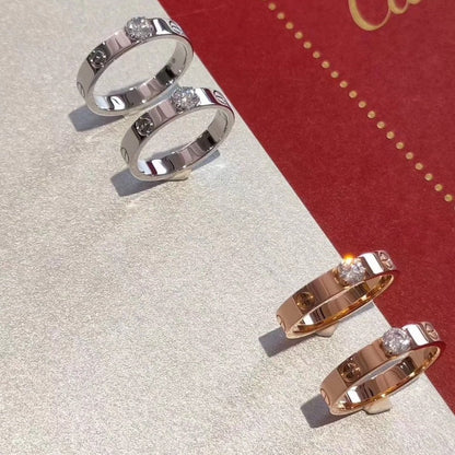 BAGUE DIANA LOVE 3,6 MM 1 GROS DIAMANT