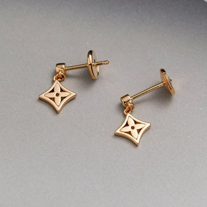 BOUCLES D'OREILLES DIANA STAR OR