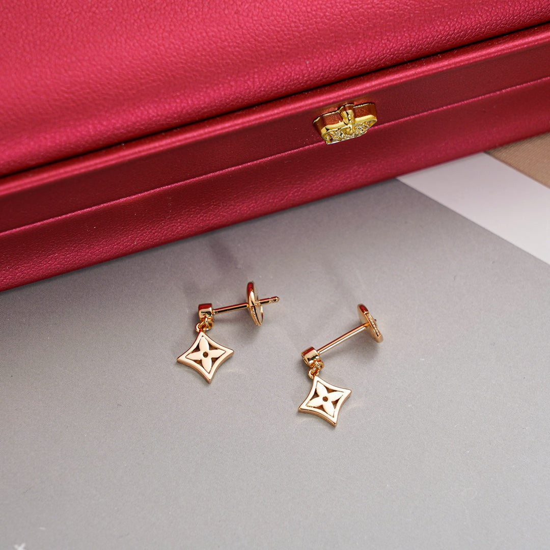BOUCLES D'OREILLES DIANA STAR OR