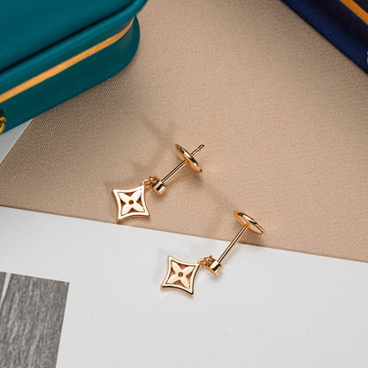 BOUCLES D'OREILLES DIANA STAR OR