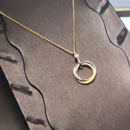 COLLIER DIANA TRINITY ARGENT OR OR ROSE