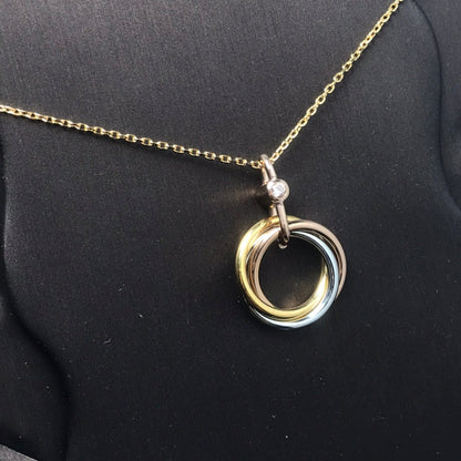 COLLIER DIANA TRINITY ARGENT OR OR ROSE
