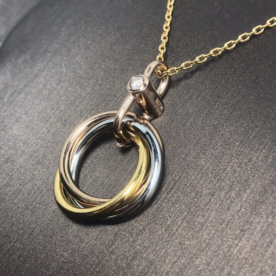 COLLIER DIANA TRINITY ARGENT OR OR ROSE