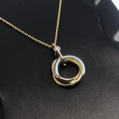COLLIER DIANA TRINITY ARGENT OR OR ROSE