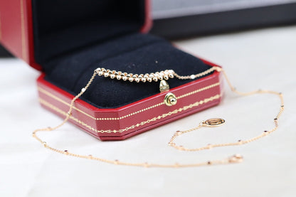 COLLIER EN OR ROSE DIANA CLASH 