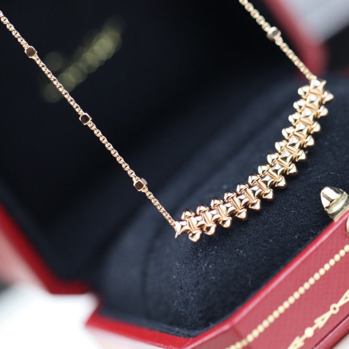 COLLIER EN OR ROSE DIANA CLASH 
