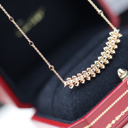 COLLIER EN OR ROSE DIANA CLASH 