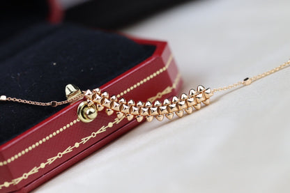 COLLIER EN OR ROSE DIANA CLASH 
