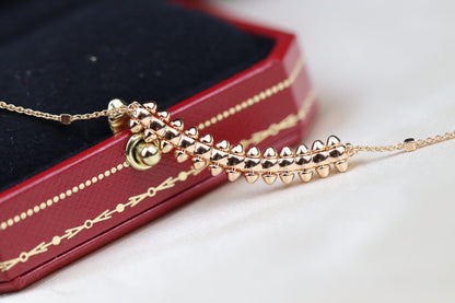 COLLIER EN OR ROSE DIANA CLASH 