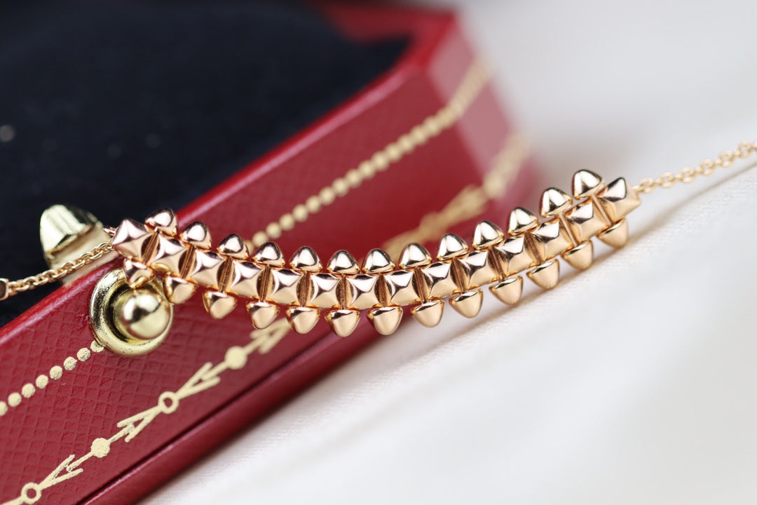 COLLIER EN OR ROSE DIANA CLASH 