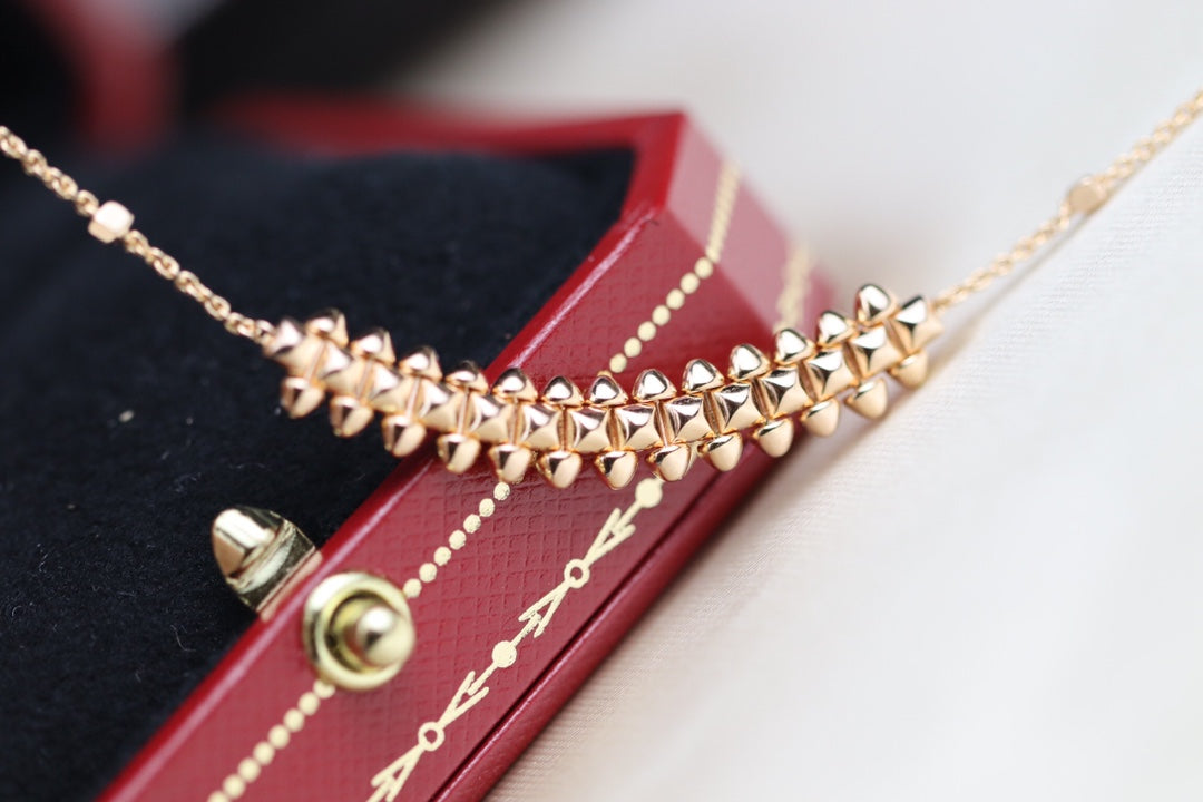 COLLIER EN OR ROSE DIANA CLASH 