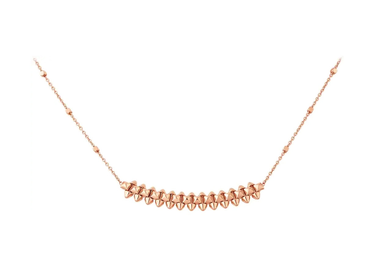 COLLIER EN OR ROSE DIANA CLASH 