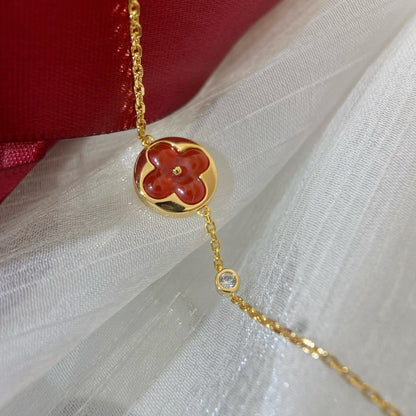 DIANA SUN PEDANT CARNELIAN BRACELET