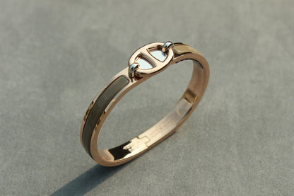 DIANA CLIC CHAINE PINK GOLD BRACELET