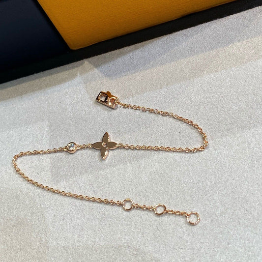 DIANA STAR DIAMOND PINK GOLD BRACELET