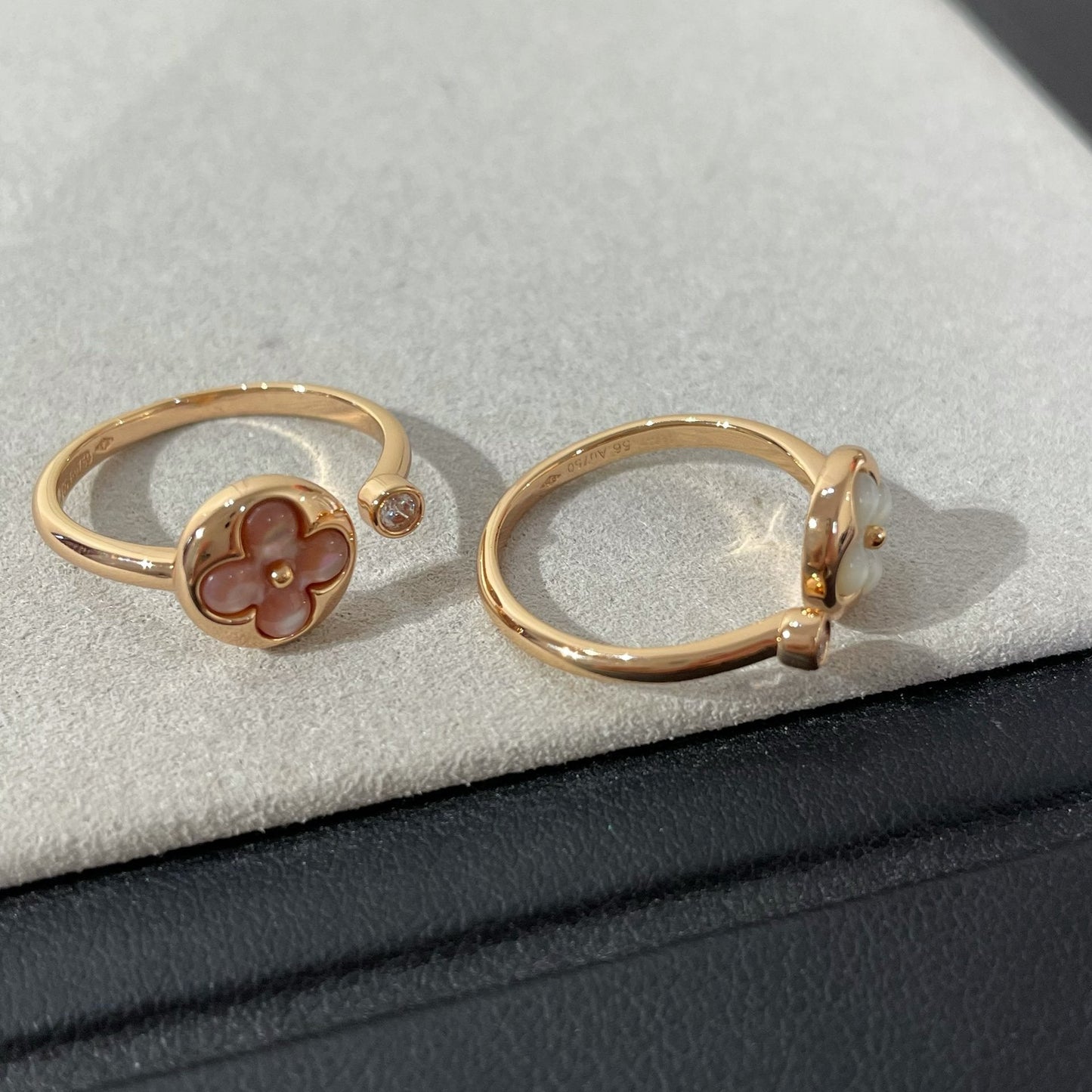 DIANA SUN 1 DIAMOND PINK MOP RING