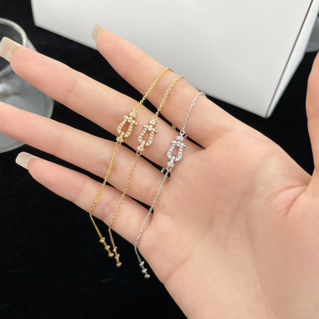 DIANA FORCE 10 FULL DIAMOND BUCKLE CHAIN LINK MINI MODEL