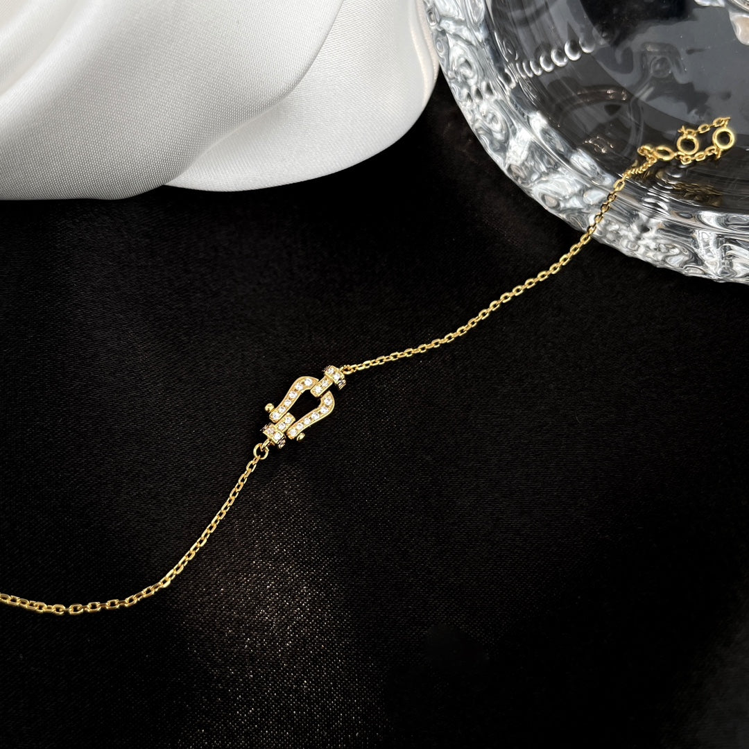 DIANA FORCE 10 FULL DIAMOND BUCKLE CHAIN LINK MINI MODEL