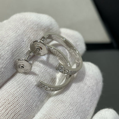 BOUCLES D'OREILLES CRÉOLES DIAMANT ARGENT DIANA LOVE