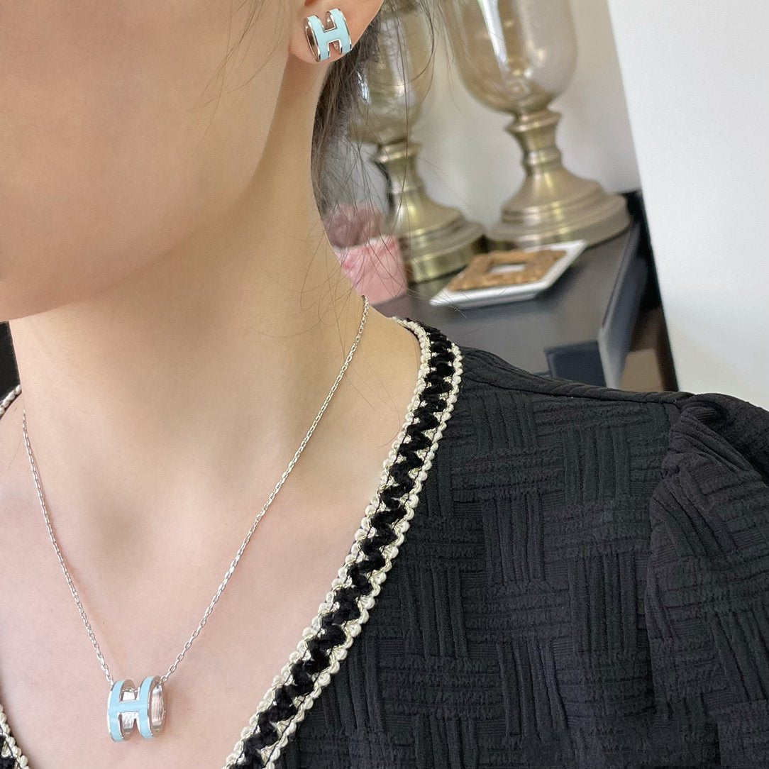 COLLIER DIANA POP H BLEU CIEL