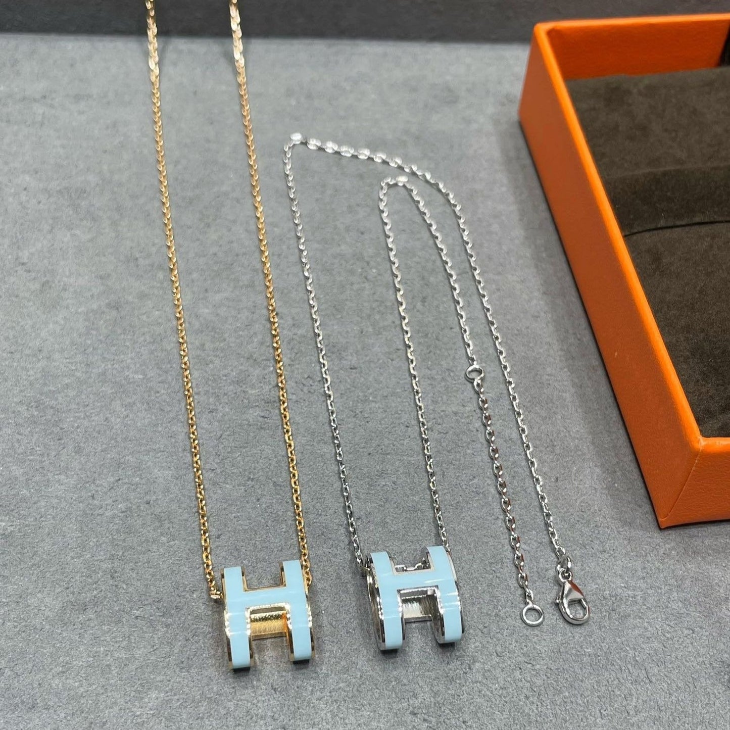 COLLIER DIANA POP H BLEU CIEL