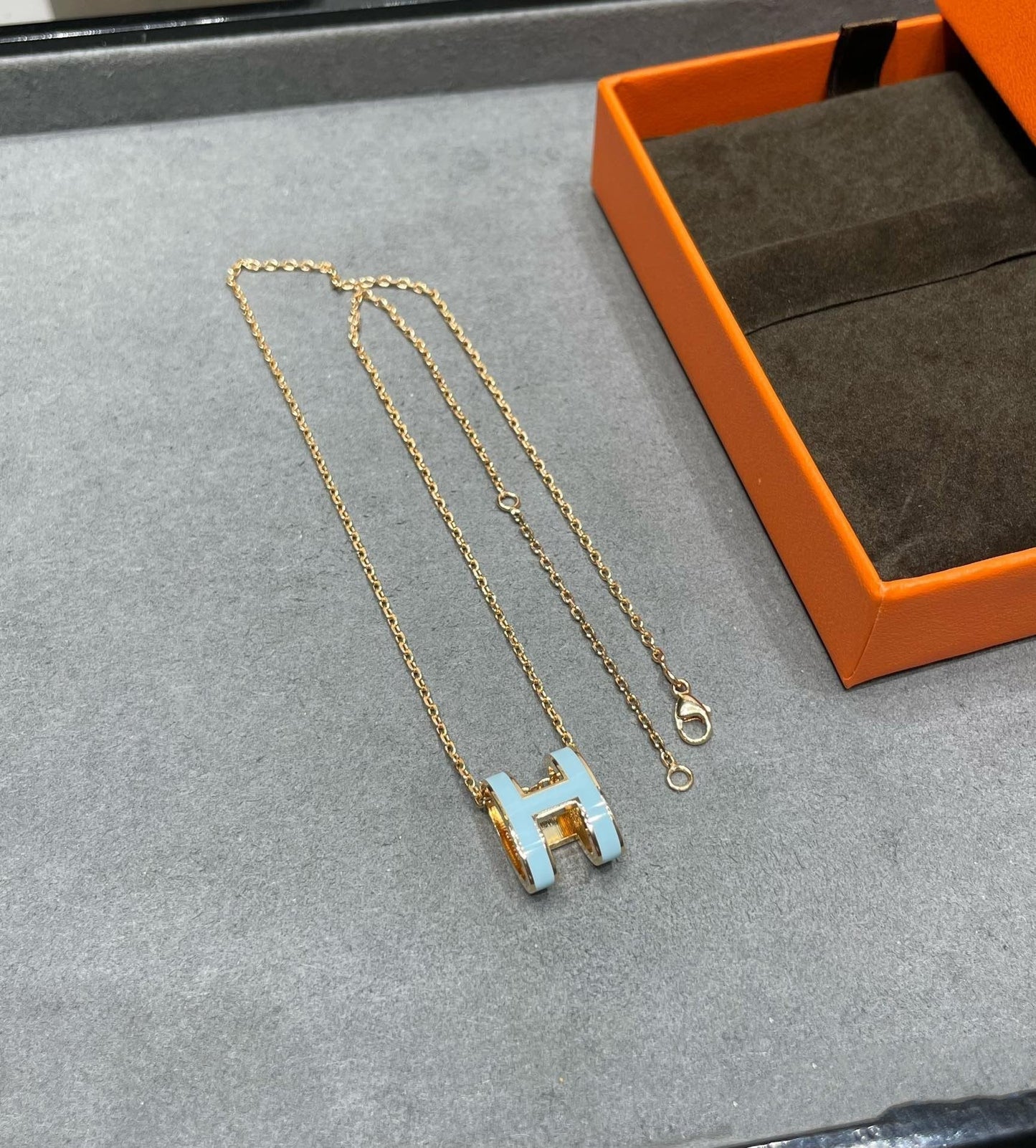 COLLIER DIANA POP H BLEU CIEL