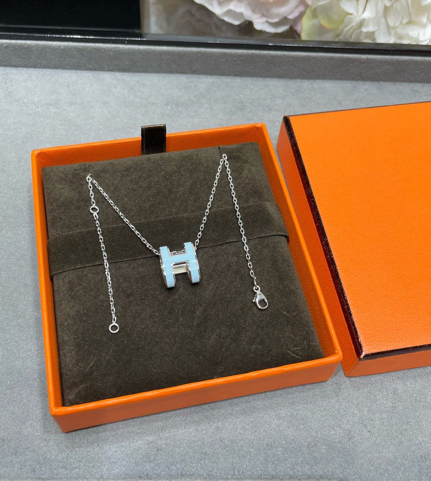COLLIER DIANA POP H BLEU CIEL