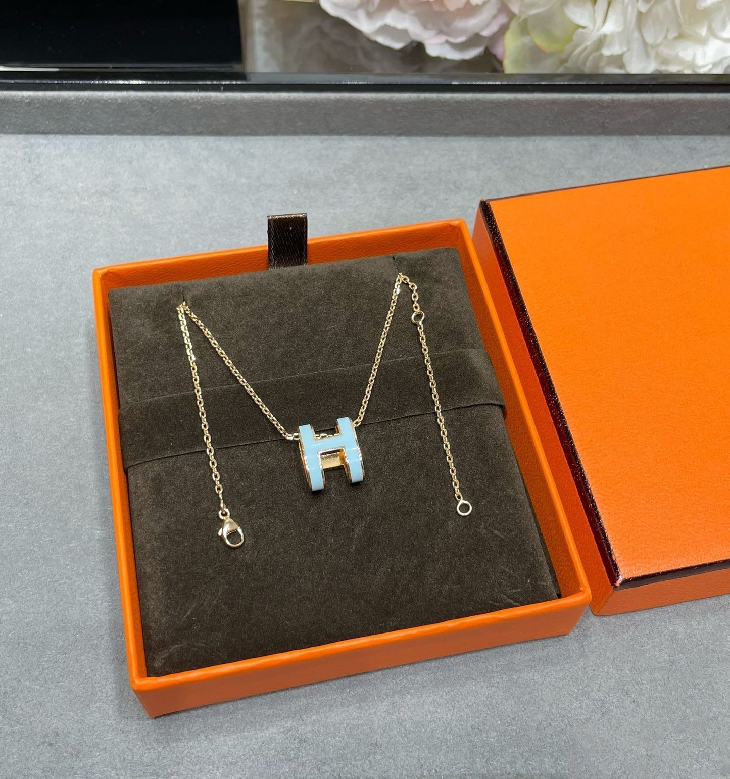 COLLIER DIANA POP H BLEU CIEL