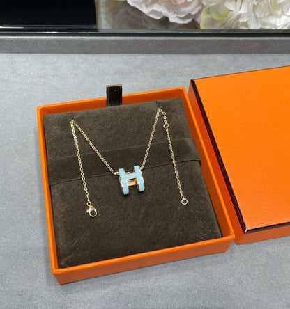 COLLIER DIANA POP H BLEU CIEL