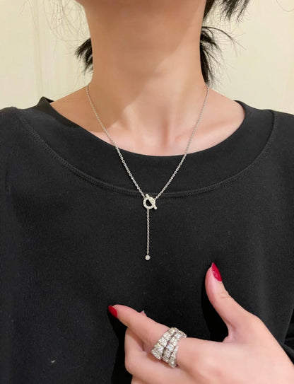 COLLIER DIANA FINESSE EN ARGENT ET DIAMANTS