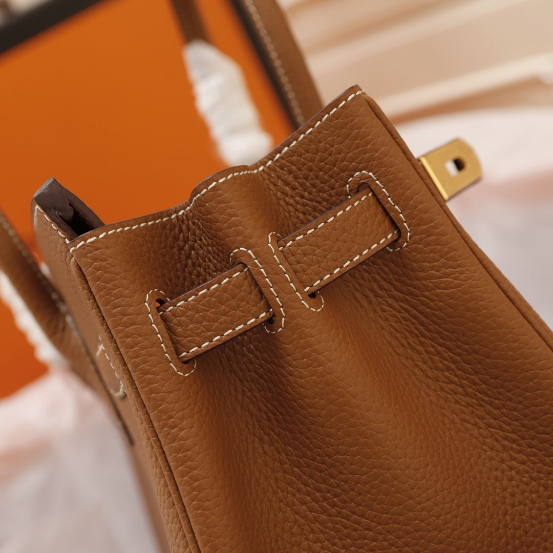 HM BIRKIN BAG 35 BROWN TOGO GOLD HARDWARE