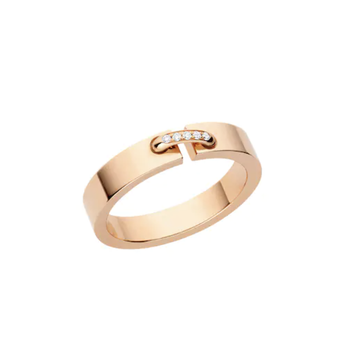BAGUE DIANA ALLIANCE LIENS VIDENCE DIAMANT 4MM