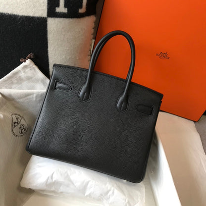 HM BIRKIN 30CM BLACK TOGO LEATHER GOLD HARDWARE