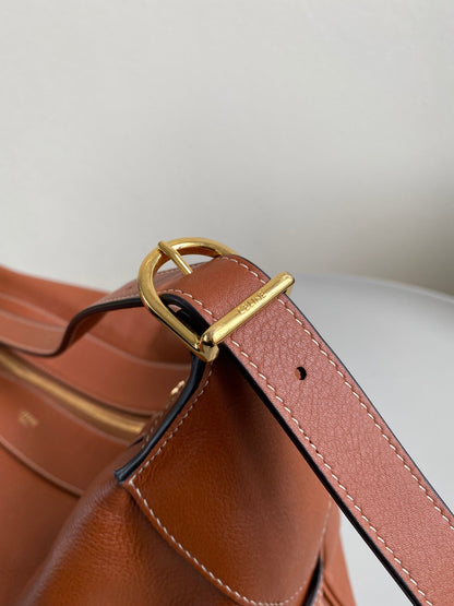 ROMY UNDERARM BAG 43 RUST ORANGE CALFSKIN