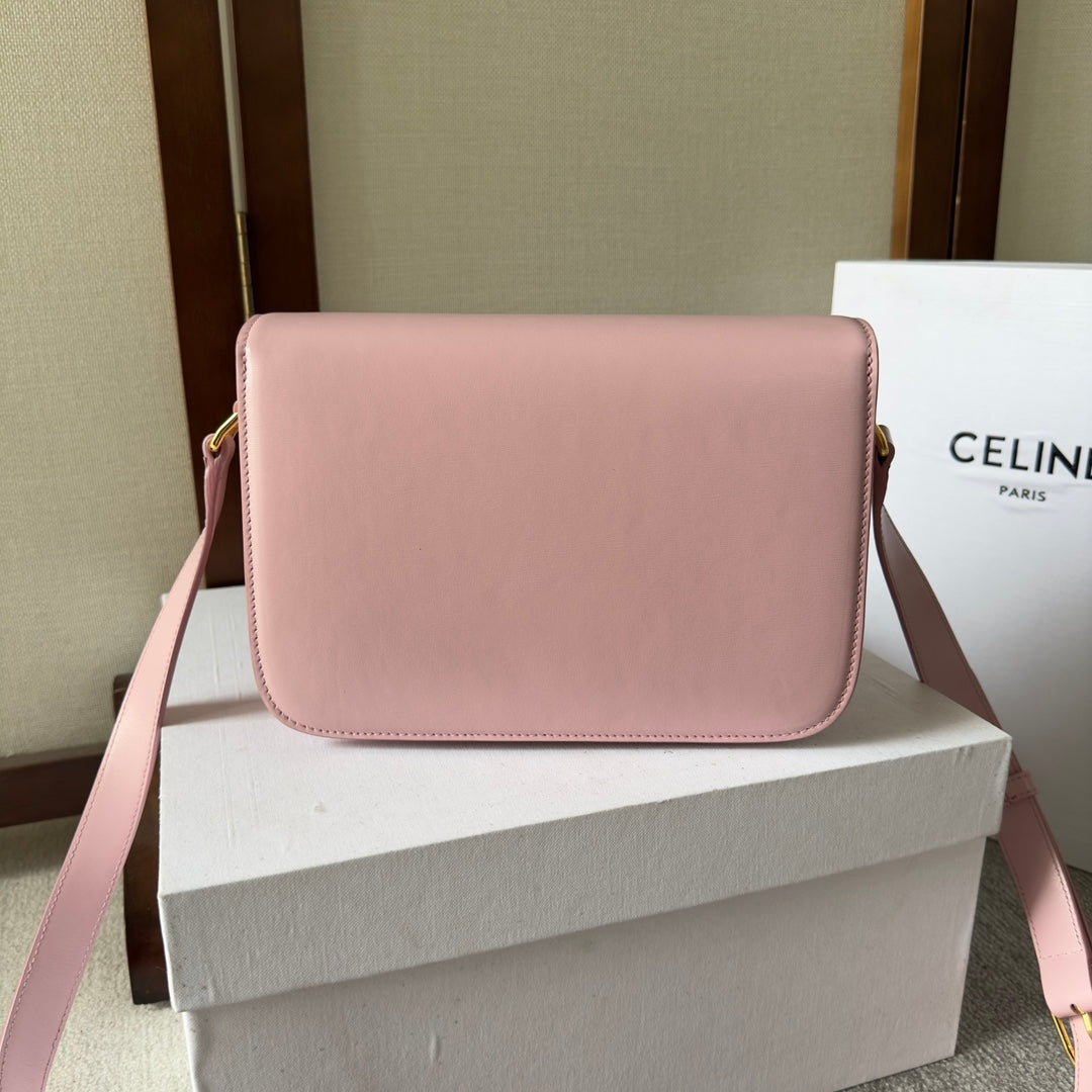 classique triomphe 22 pink calfskin gold hardware
