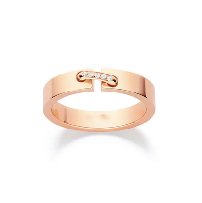 BAGUE DIANA ALLIANCE LIENS VIDENCE DIAMANT 4MM