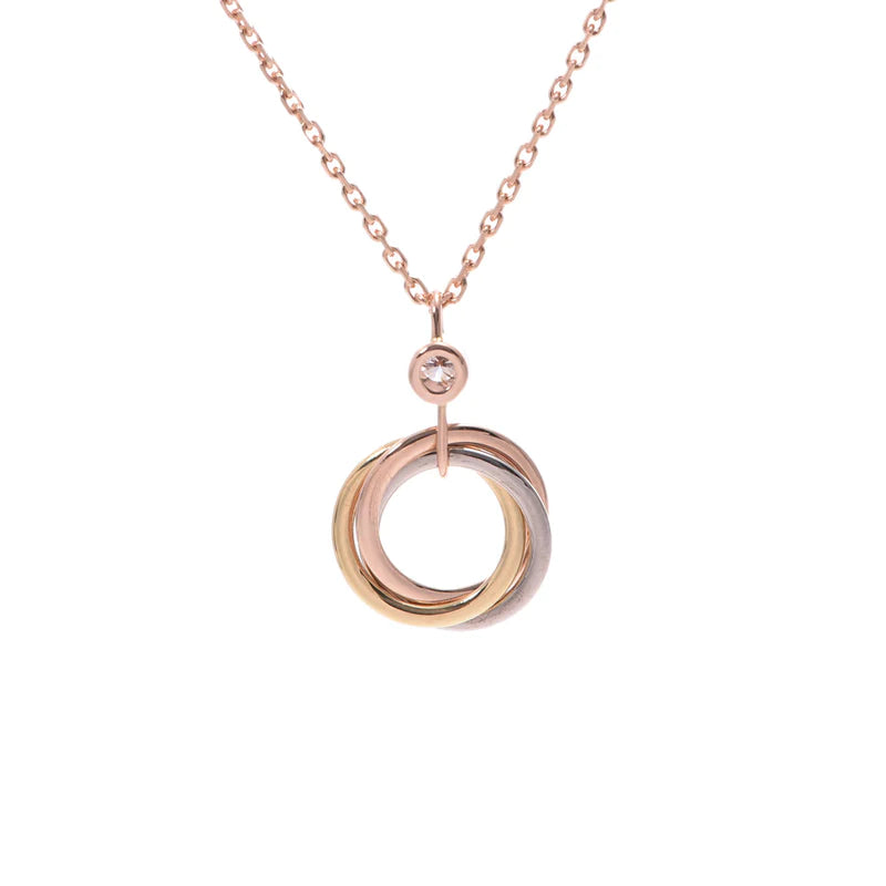 COLLIER DIANA TRINITY ARGENT OR OR ROSE