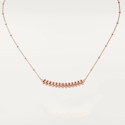 COLLIER EN OR ROSE DIANA CLASH 