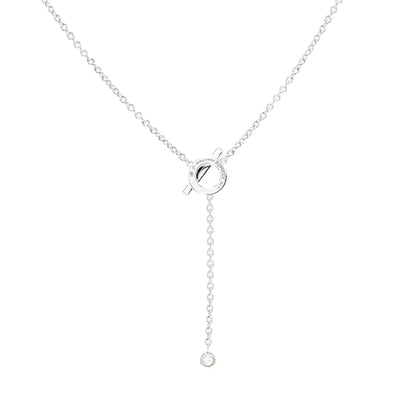 COLLIER DIANA FINESSE EN ARGENT ET DIAMANTS