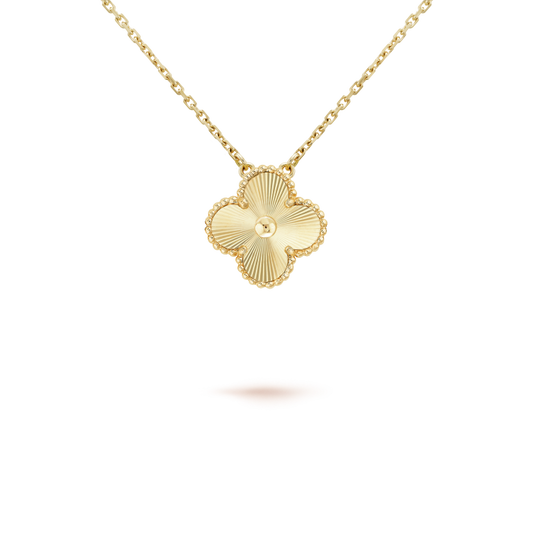 CLOVER 15MM LASER NECKLACE