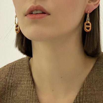 BOUCLES D'OREILLES DIANA HM O'MAILLON EN OR