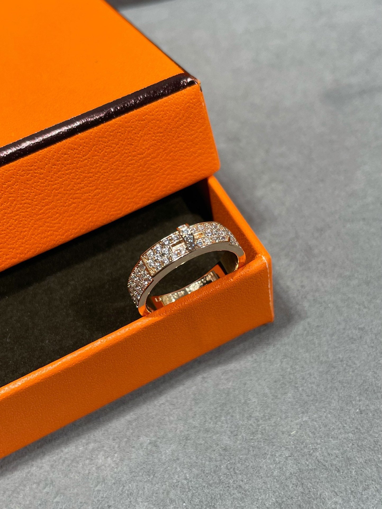 BAGUE DIANA KELLY EN OR ROSE ET DIAMANT