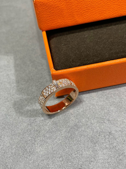 BAGUE DIANA KELLY EN OR ROSE ET DIAMANT