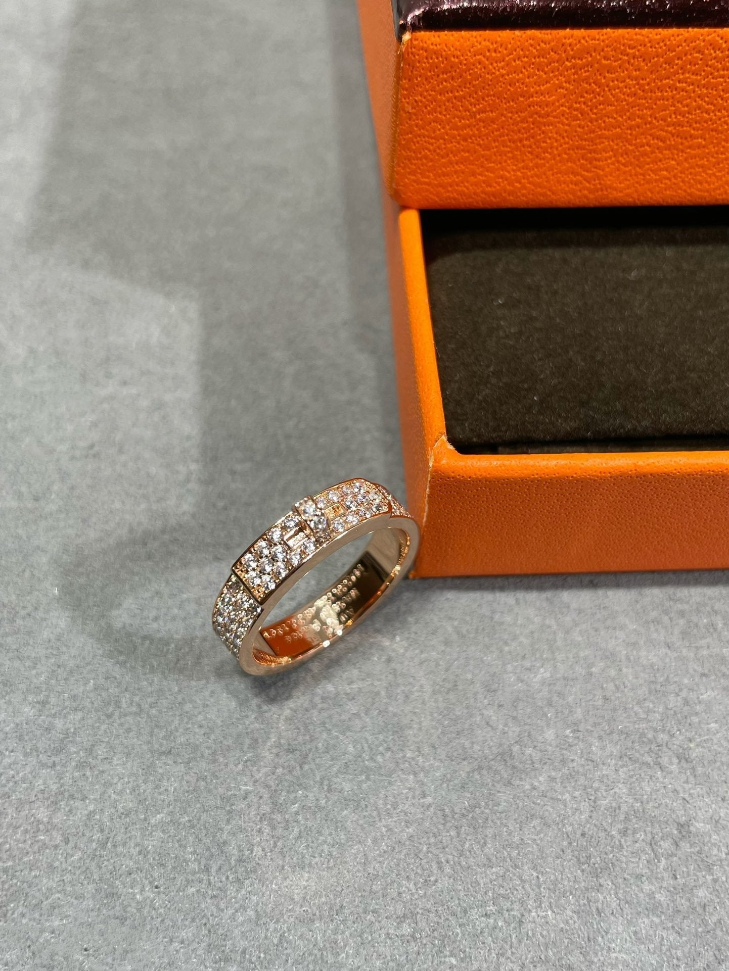 BAGUE DIANA KELLY EN OR ROSE ET DIAMANT
