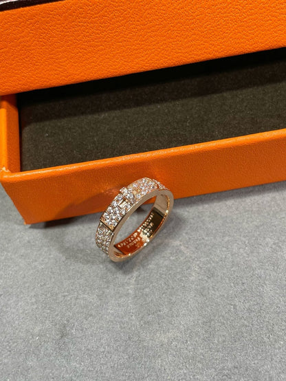 BAGUE DIANA KELLY EN OR ROSE ET DIAMANT